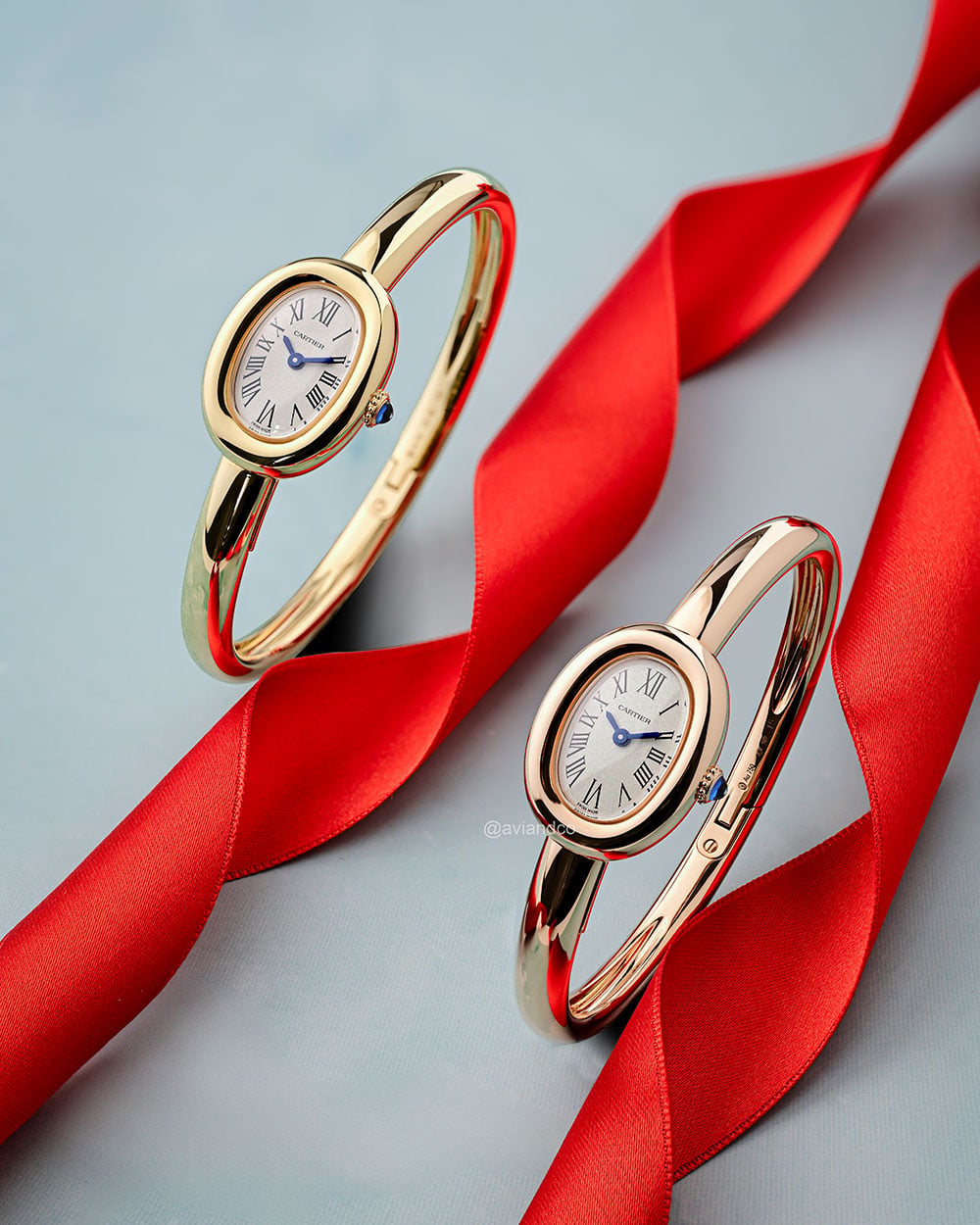 Cartier Baignoire, 18K Yellow Gold and 18K Rose Gold