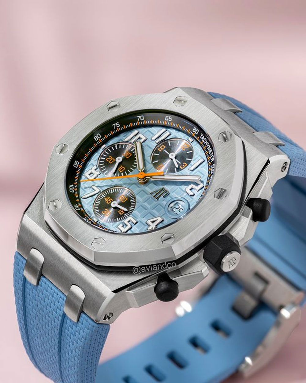 Audemars Piguet Royal Oak Offshore, Stainless Steel, Blue Dial, 42 mm