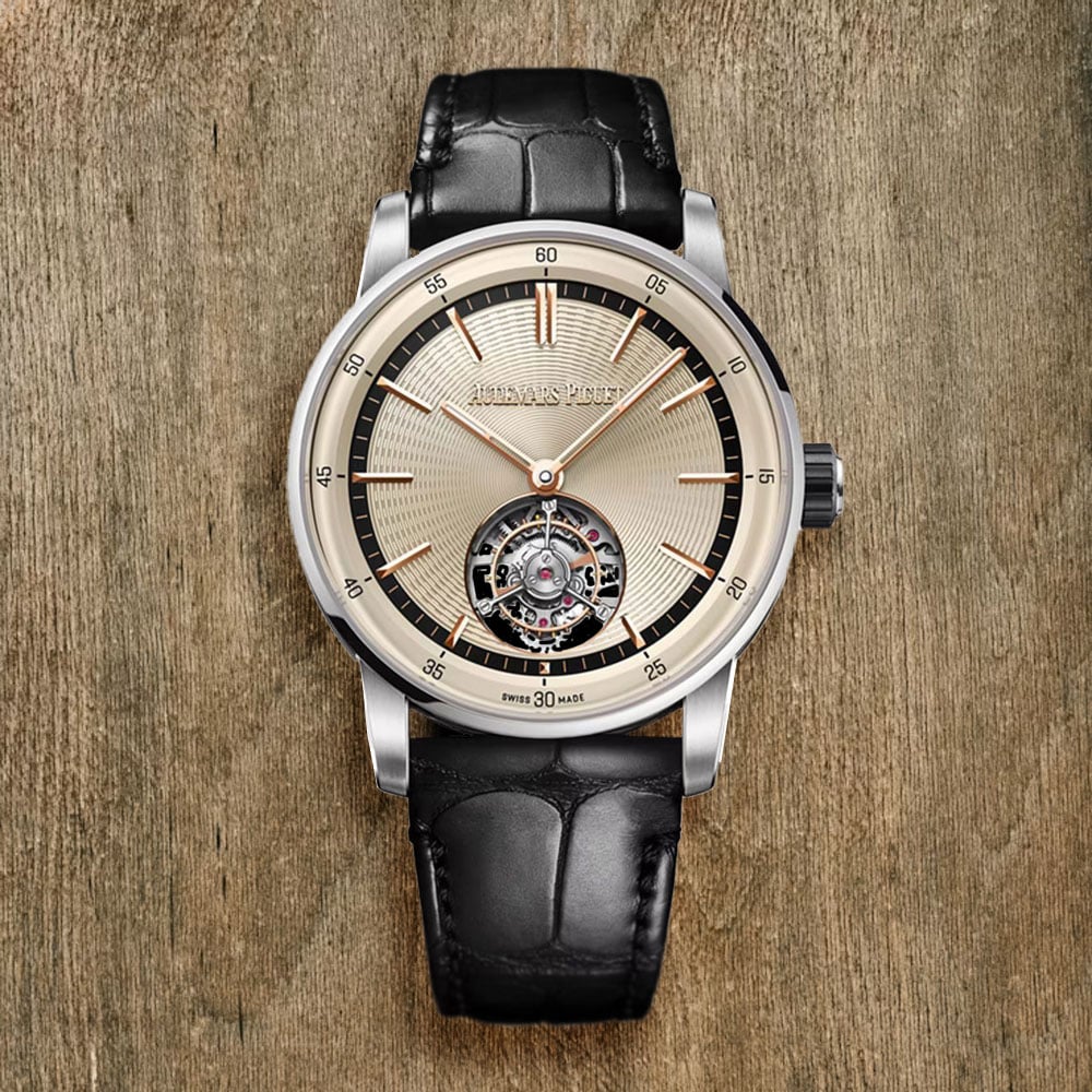 Audemars Piguet Code 11.59, 18K White Gold, Beige Index Dial, 41 mm