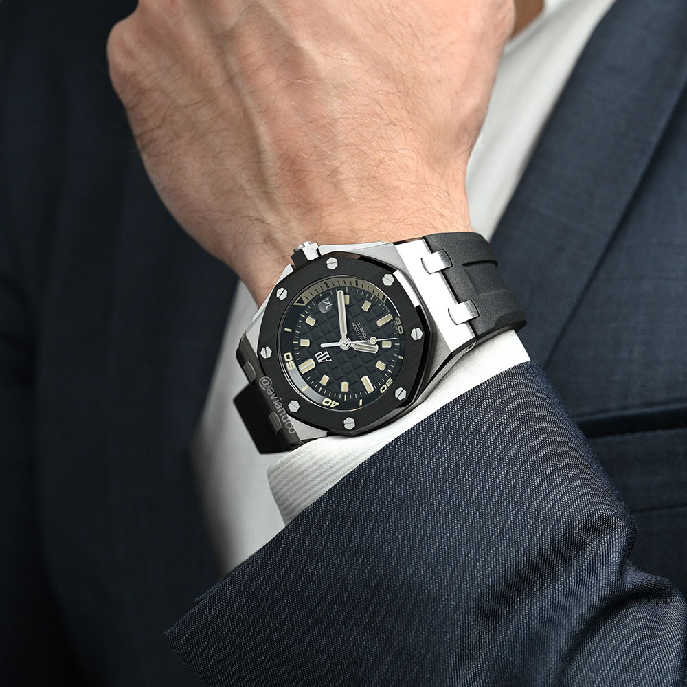 Audemars Piguet Royal Oak Offshore, Limited Edition Diver, 18K White Gold, Black Dial