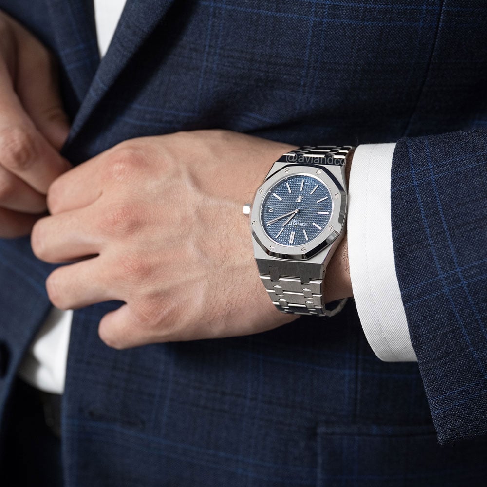 Audemars Piguet Royal Oak “Jumbo,” Stainless Steel, Blue Dial