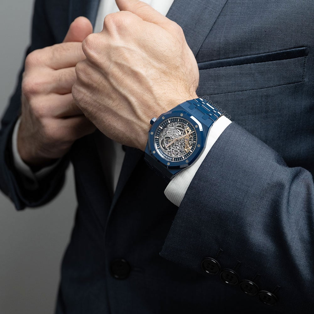 Audemars Piguet Royal Oak 15416CD, Double Balance Wheel, Ceramic, Openworked Dial