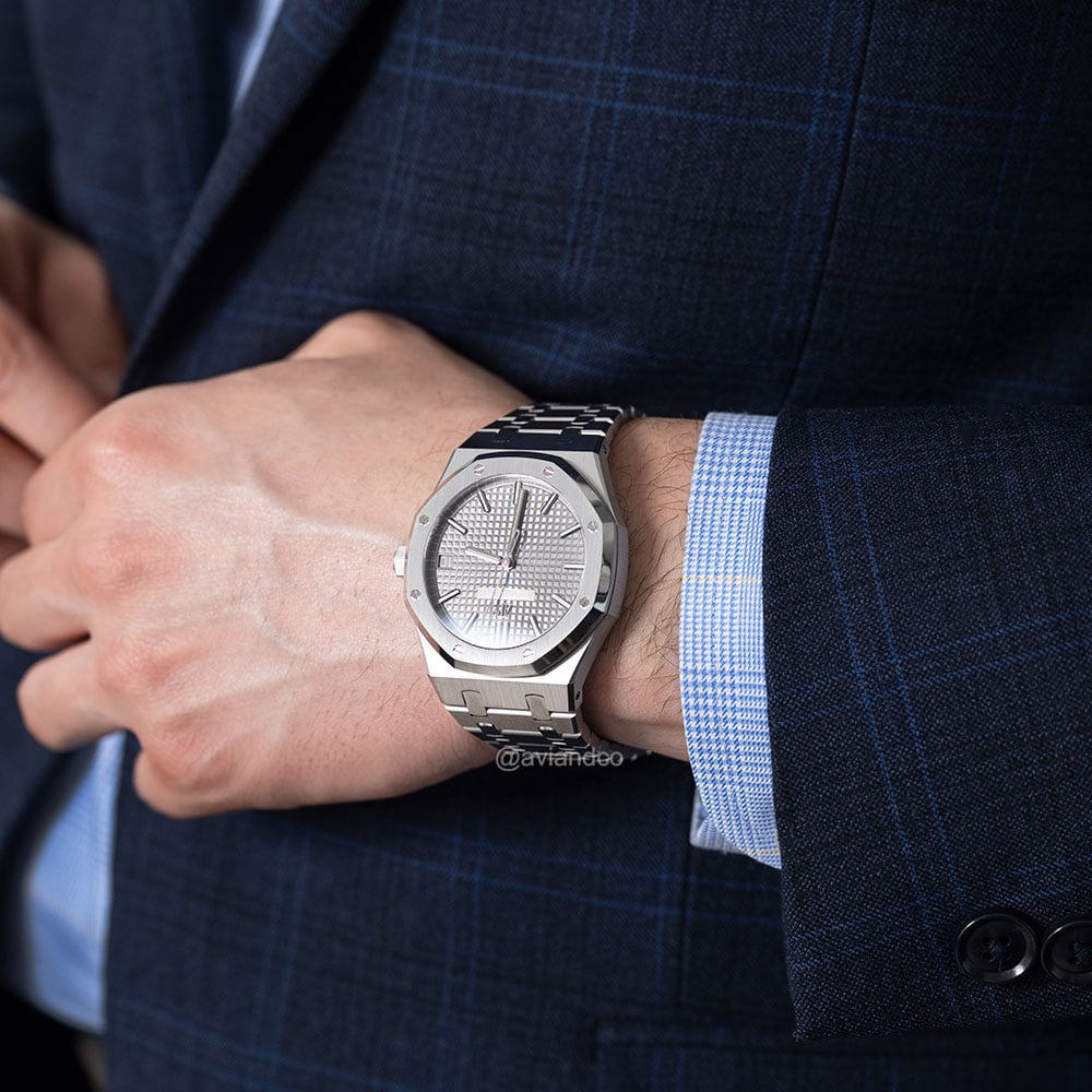 Audemars Piguet Royal Oak, Stainless Steel, Grey Dial