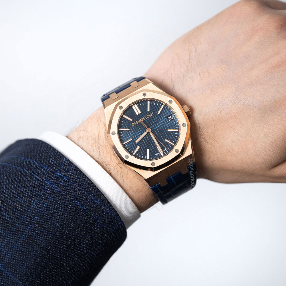 Audemars Piguet Royal Oak, 18K Rose Gold, “50th Anniversary” Edition