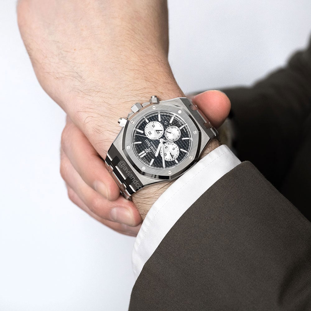 Audemars Piguet Royal Oak Chronograph, Stainless Steel, Black Dial