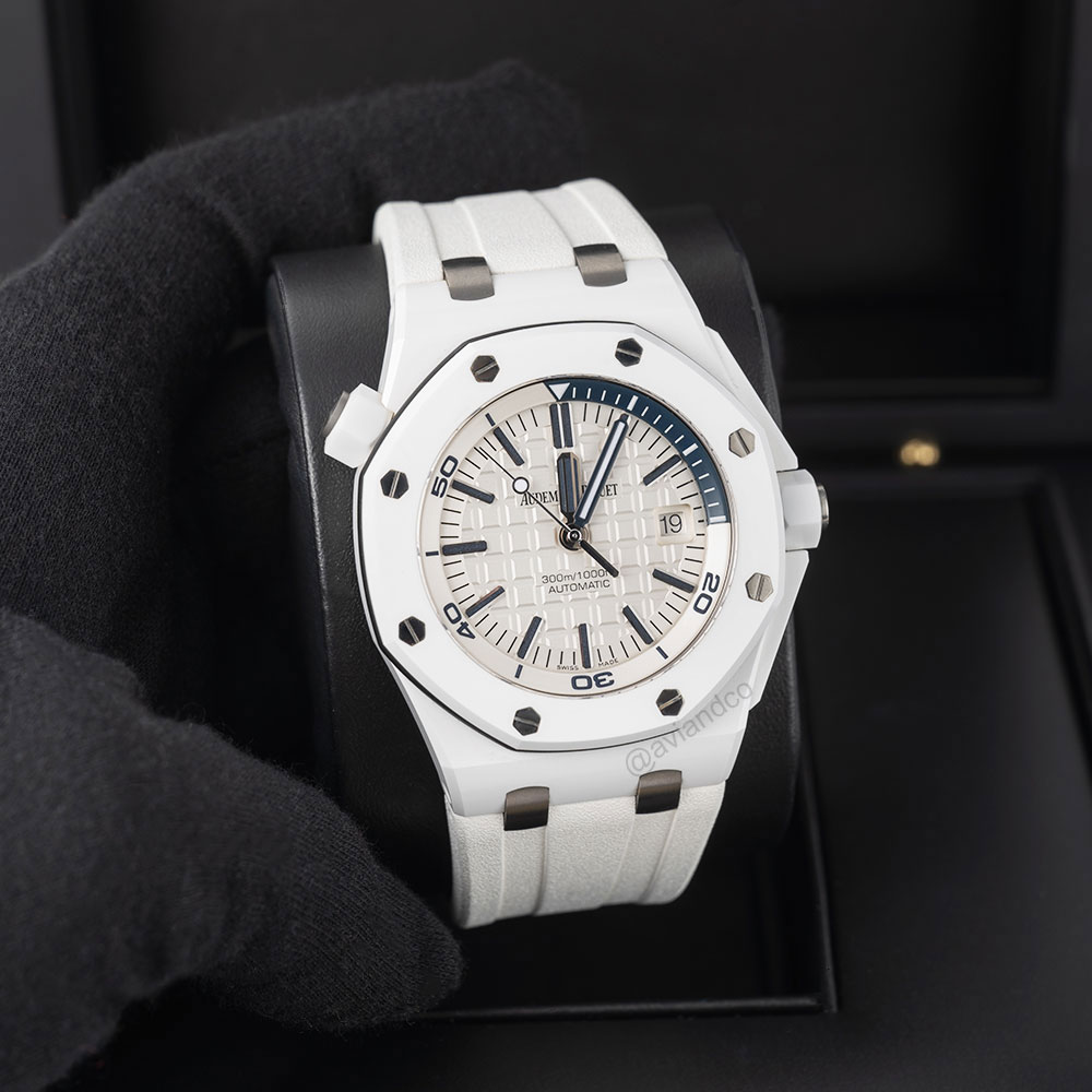 Audemars Piguet Royal Oak Offshore, “Diver” edition, white ceramic