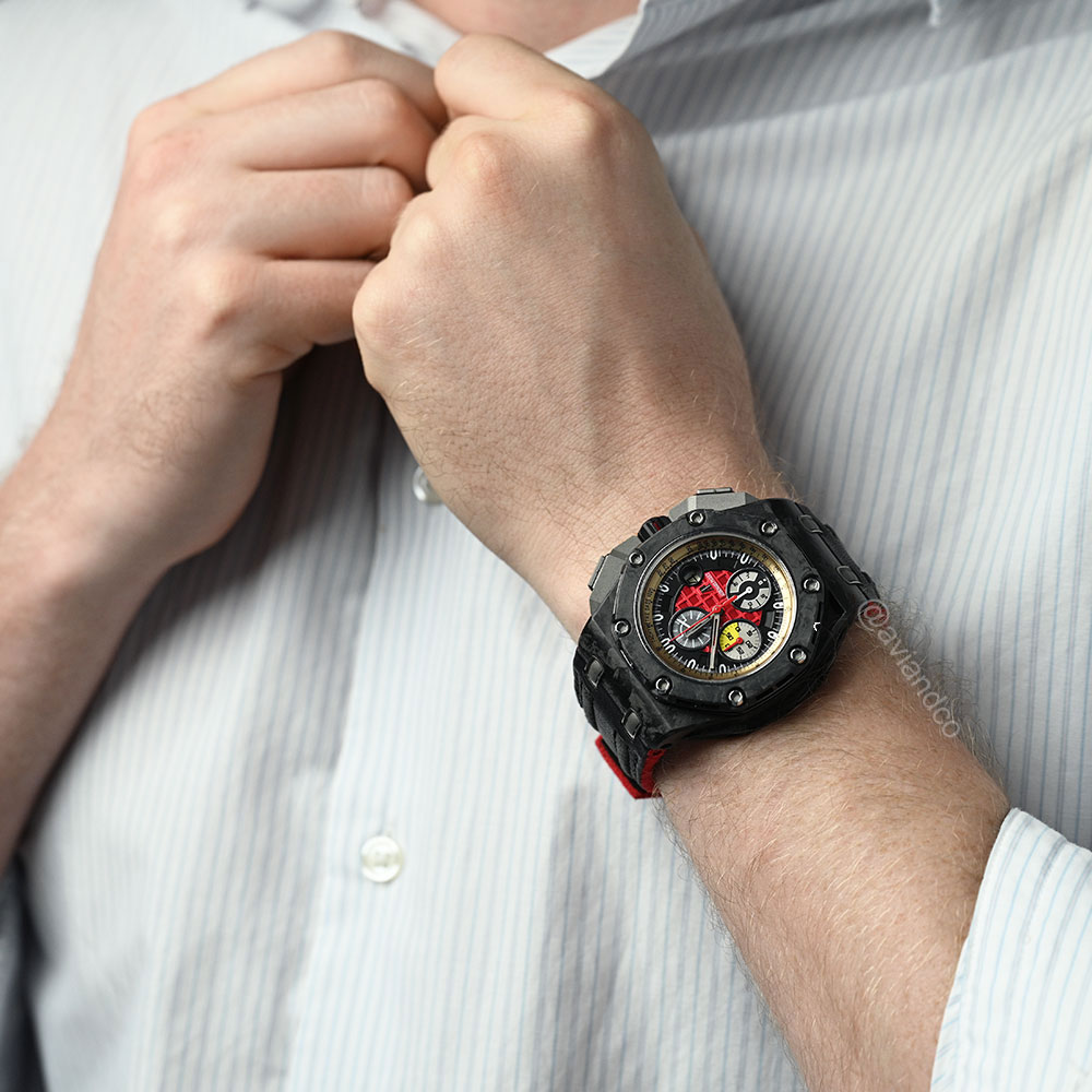 Audemars Piguet Royal Oak Offshore Grand Prix, Carbon, Black and Red Dial