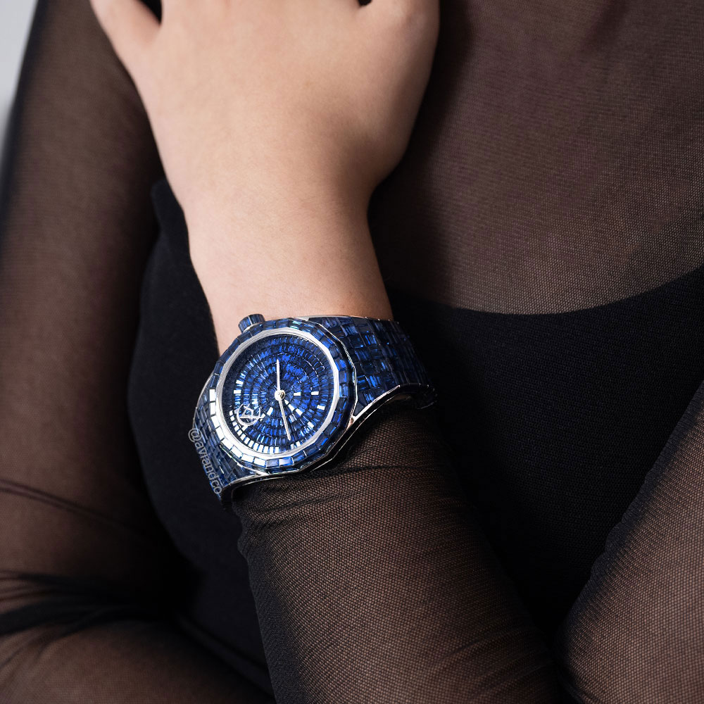 Avi & Co. Hue Collection Blue Sapphire Watch