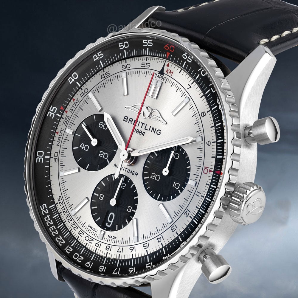 Breitling Navitimer Chronograph, Steel, Silver Dial