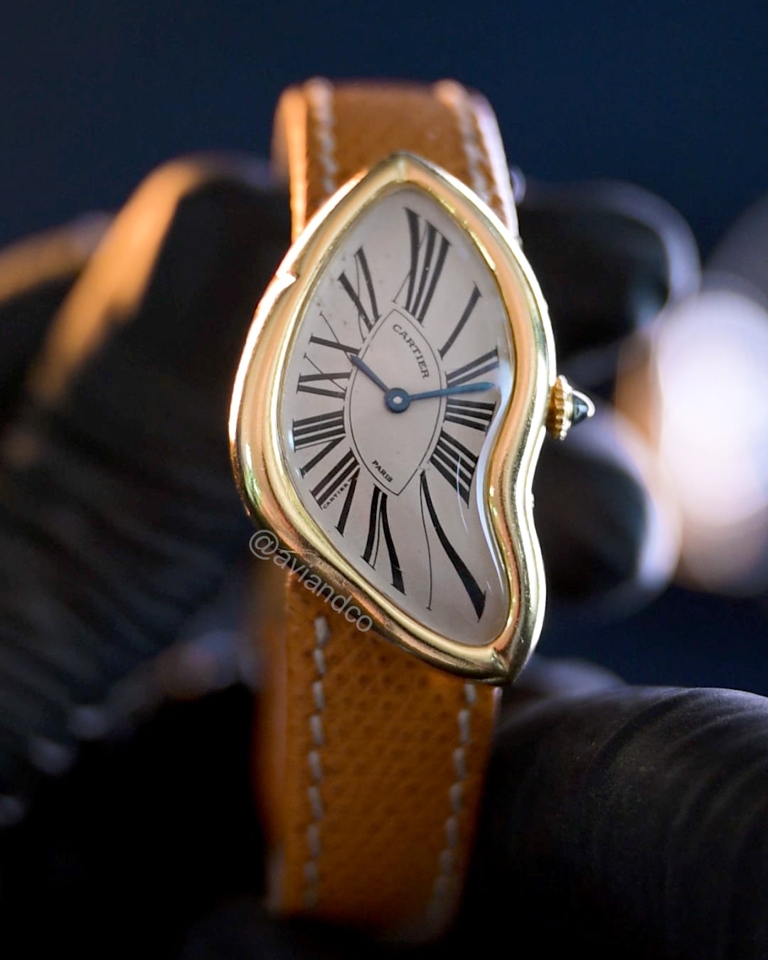 Cartier Crash, 18K Yellow Gold, Ivory Dial, 38 mm