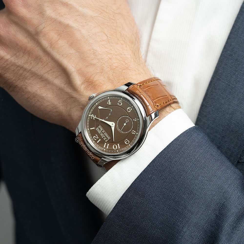 F.P. Journe Chronometre Souverain, "Havana", Platinum, Guilloch Brown Dial, 40 mm