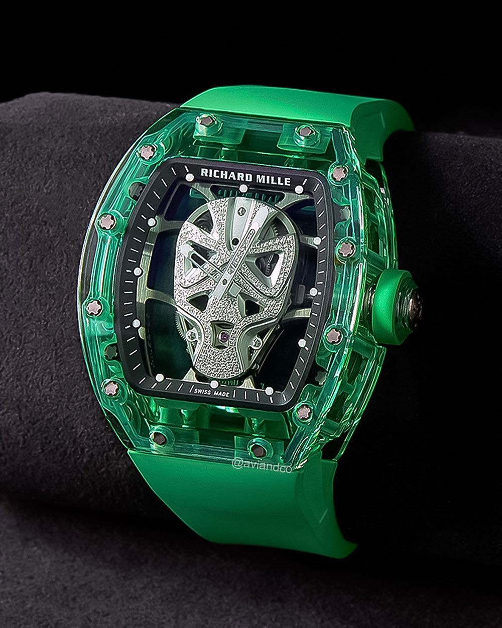 Richard Mille RM 52-06, Tourbillon Mask Green Emerald