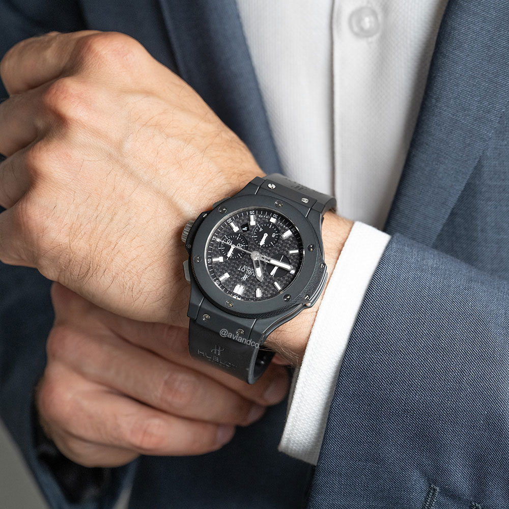 Hublot Big Bang, Chronograph, Ceramic, Black Index Dial, 44 mm
