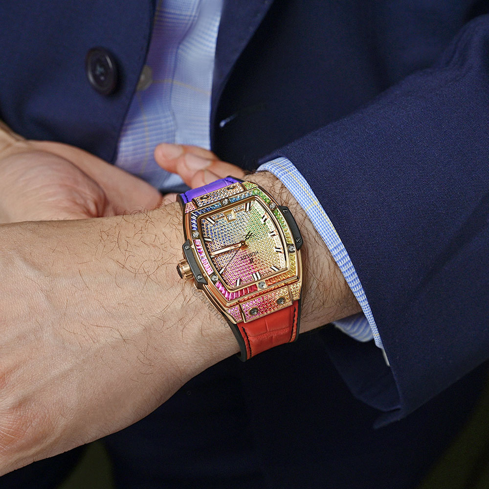 Hublot Big Bang King, 18K Rose Gold, Rainbow Dial, 39 mm