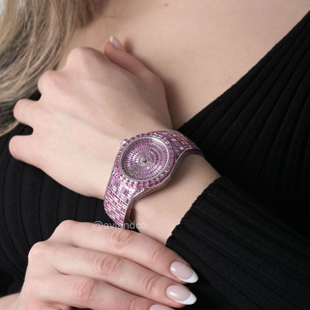 Hue Collection Pink Sapphire Watch, AH23W