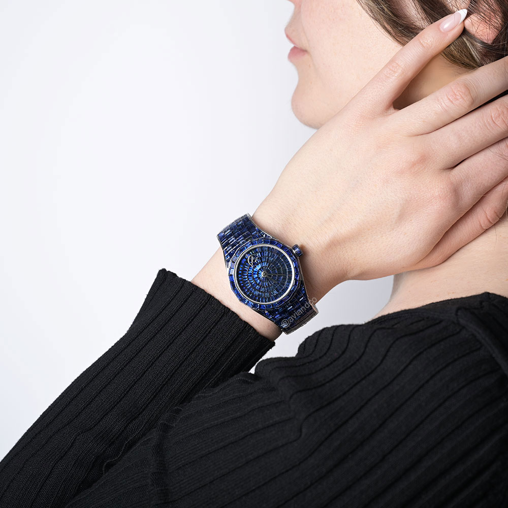 Avi & Co. Hue Collection Blue Sapphire Watch, AH23W