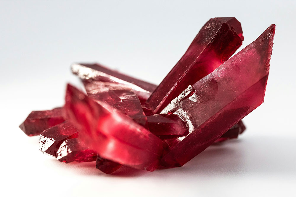 Uncut ruby gemstone