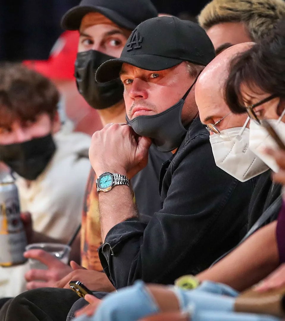 Leonardo DiCaprio wears Patek Philippe Nautilus with Tiffany Blue face