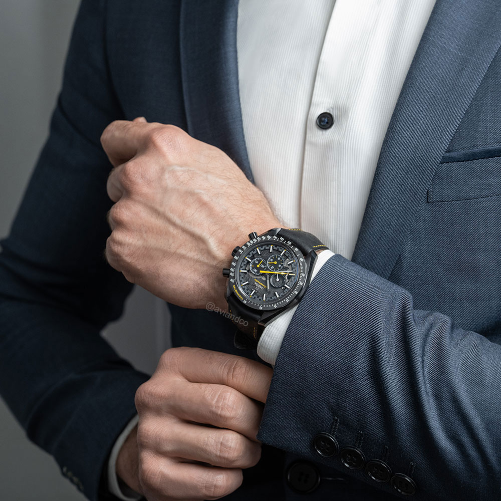 OMEGA Speedmaster “Dark Side of the Moon,” Ceramic, Skeleton Dial, 44 mm