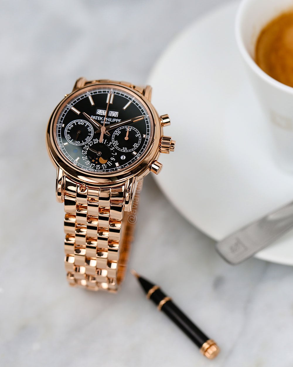 Patek Philippe Grand Complications, 18K Rose Gold, Black Index Dial
