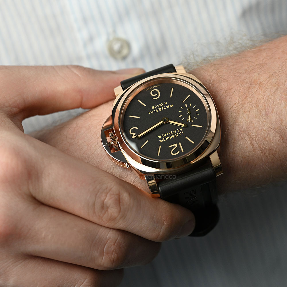 Panerai Luminor Marina, Rose Gold, Brown Dial, 42 mm