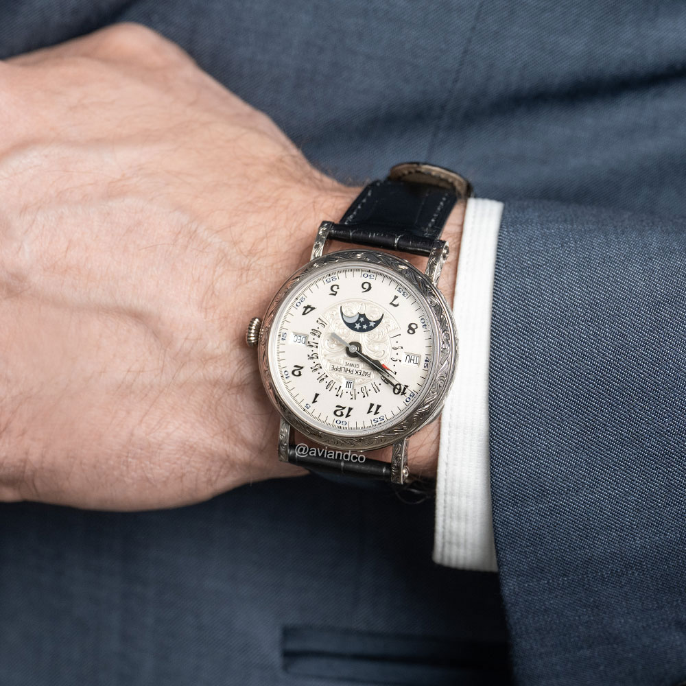 Patek Philippe Grand Complications, Perpetual Calendar, 18K White Gold, Silver Dial, 38 mm