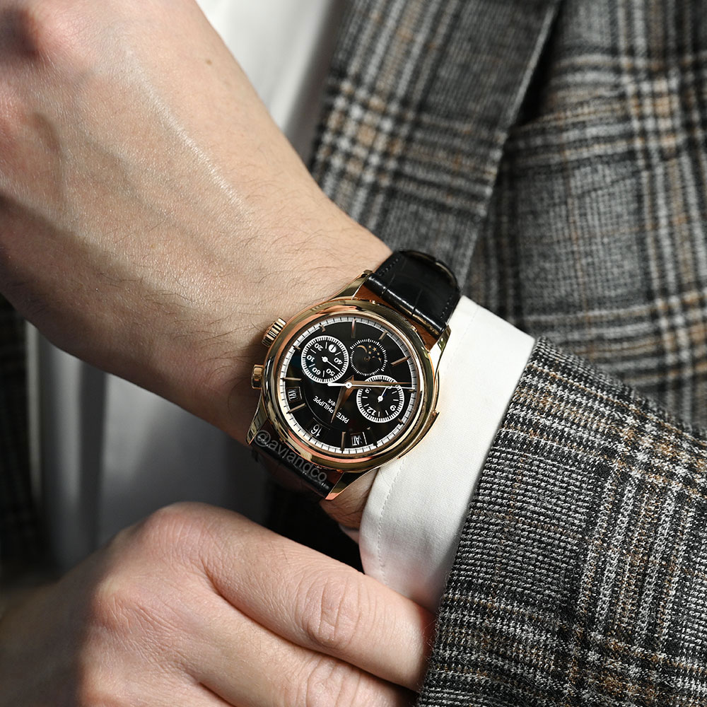 Patek Philippe Grand Complications, 5208R-001, 18K Rose Gold, Black Dial