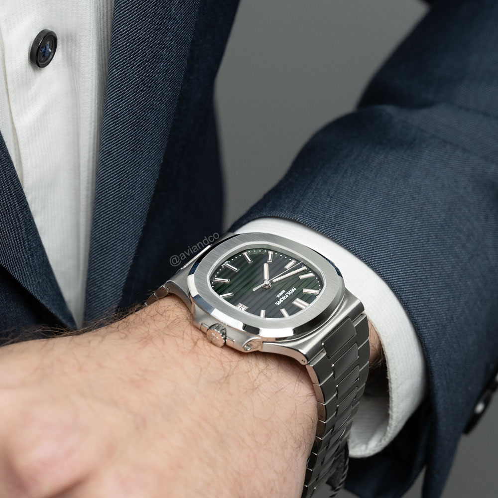 Patek Philippe Nautilus 5711, Stainless Steel, Olive Green Index Dial, 40 mm