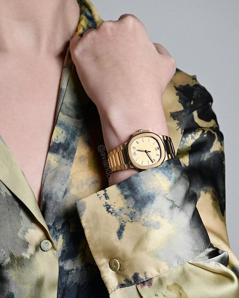 Patek Philippe Nautilus, 18K Rose Gold, Gold Opaline Dial