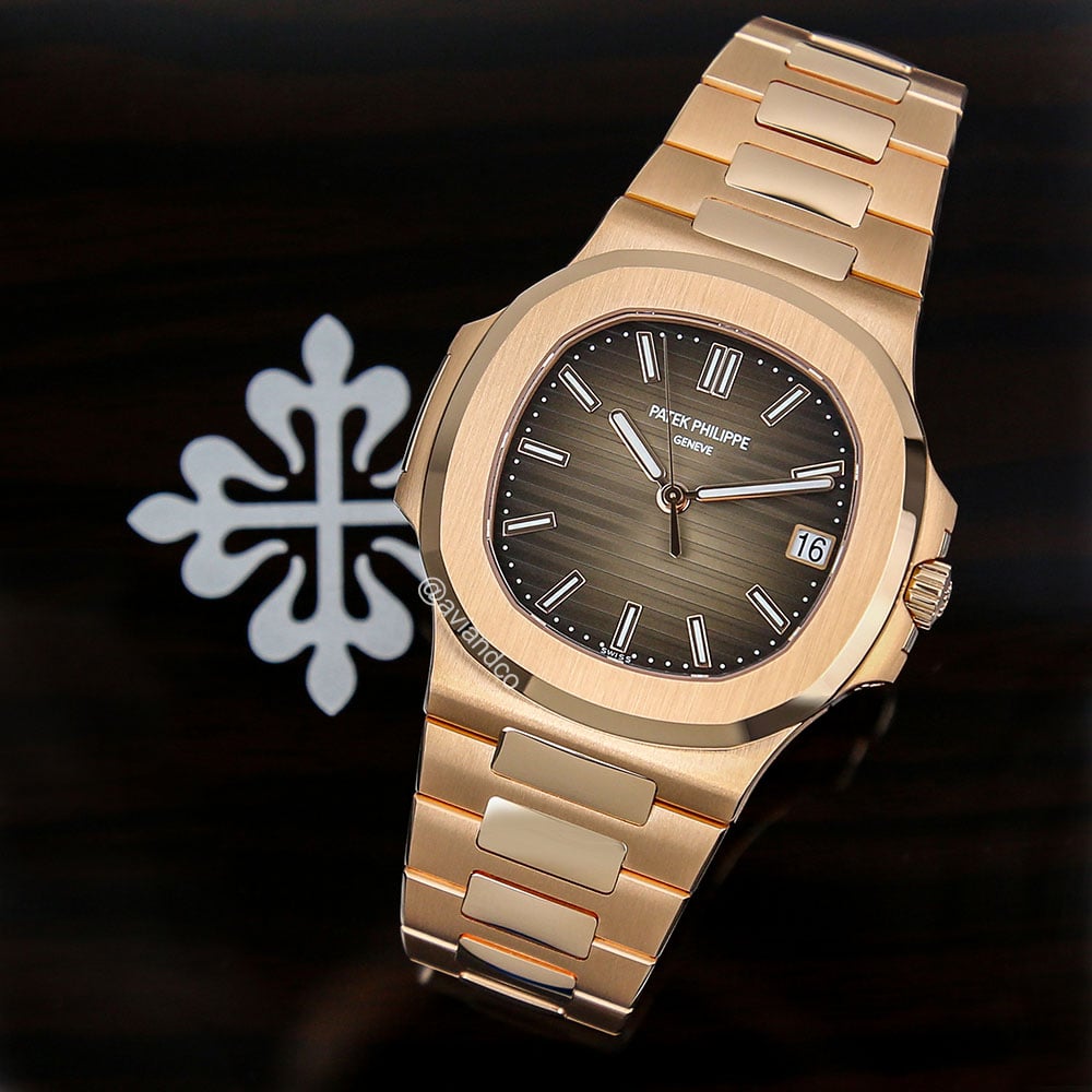 Patek Philippe Nautilus 5711, 18K Rose Gold, Brown Index Dial