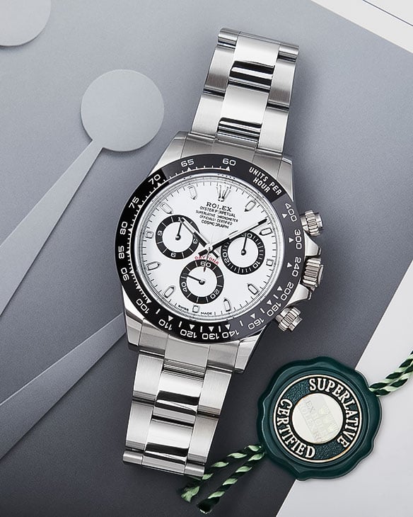 Rolex Daytona “Panda” Edition, Stainless Steel, White Dial