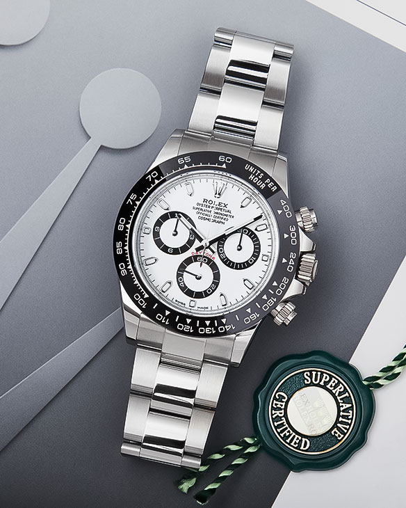 Rolex Daytona “Panda,” Stainless Steel, White Index Dial, Oyster Bracelet
