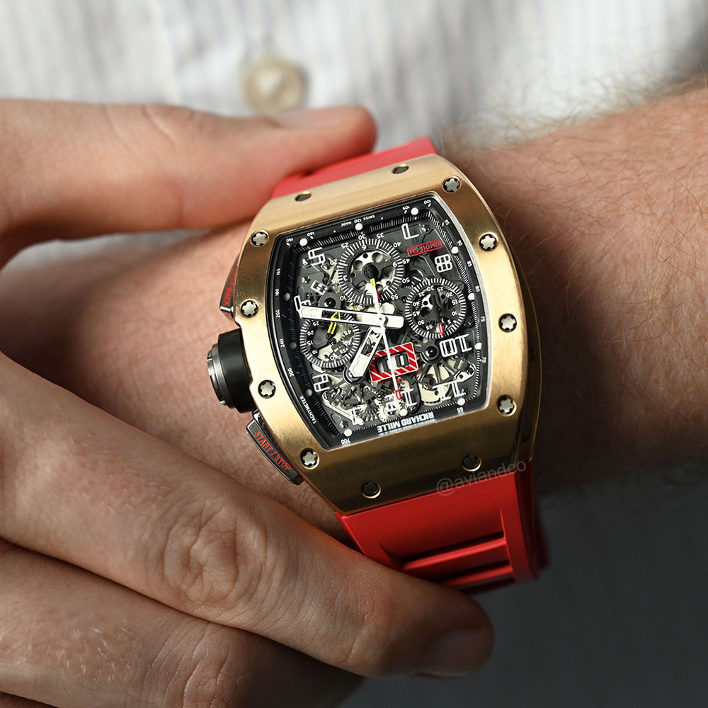 Richard Mille RM 011, Felipe Massa, 18K Rose Gold and Titanium, 50 mm