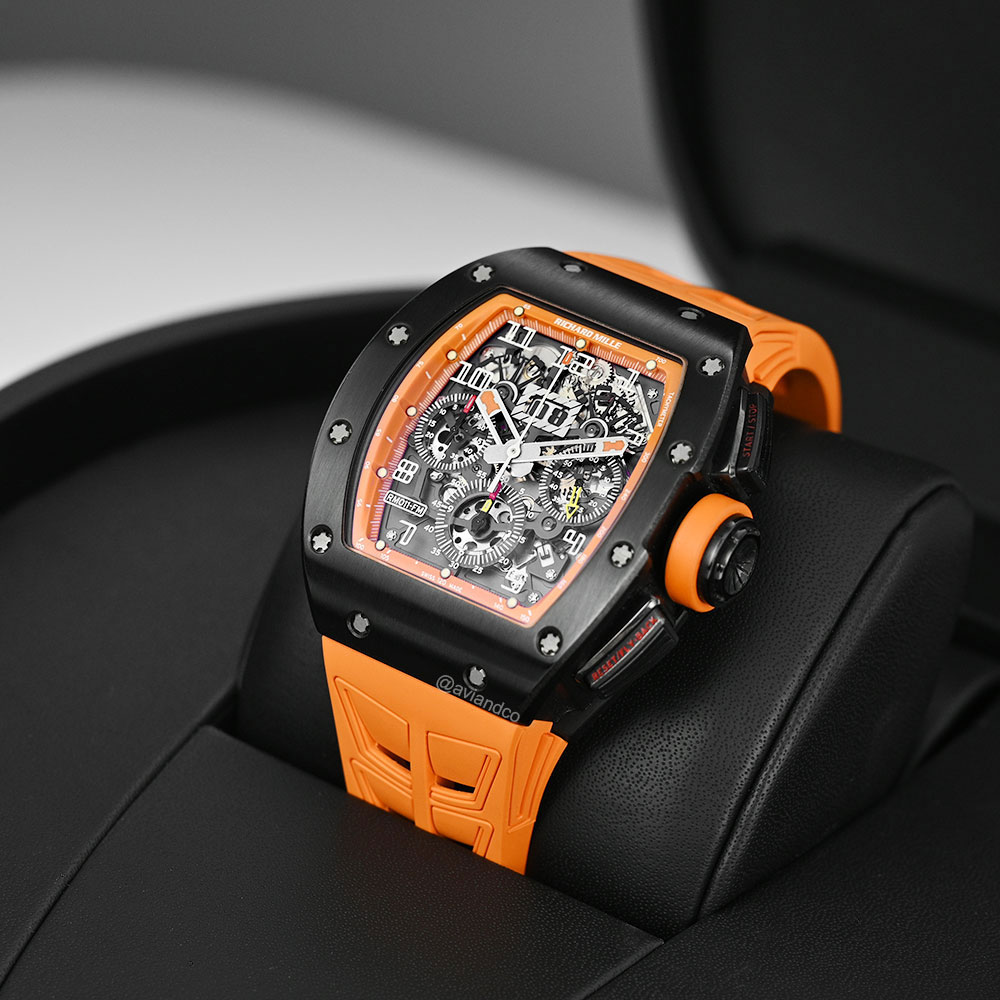 Richard Mille RM 011 &ldquo;Felipe Massa Orange Storm,&rdquo; Flyback Chronograph, Titanium, 50 mm