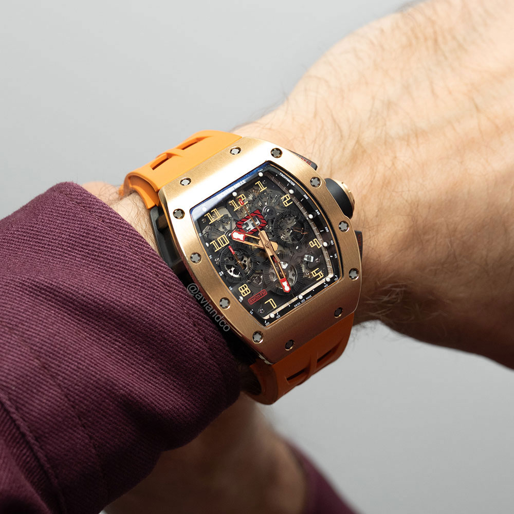 Richard Mille RM 011 “Red Demon,” Automatic Flyback Chronograph, 18K Rose Gold