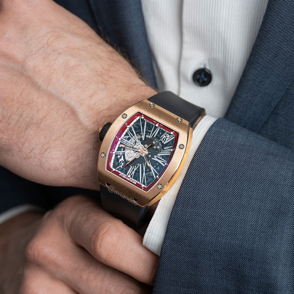Richard Mille RM 023, 18K Rose Gold, Skeleton Dial, 45 mm