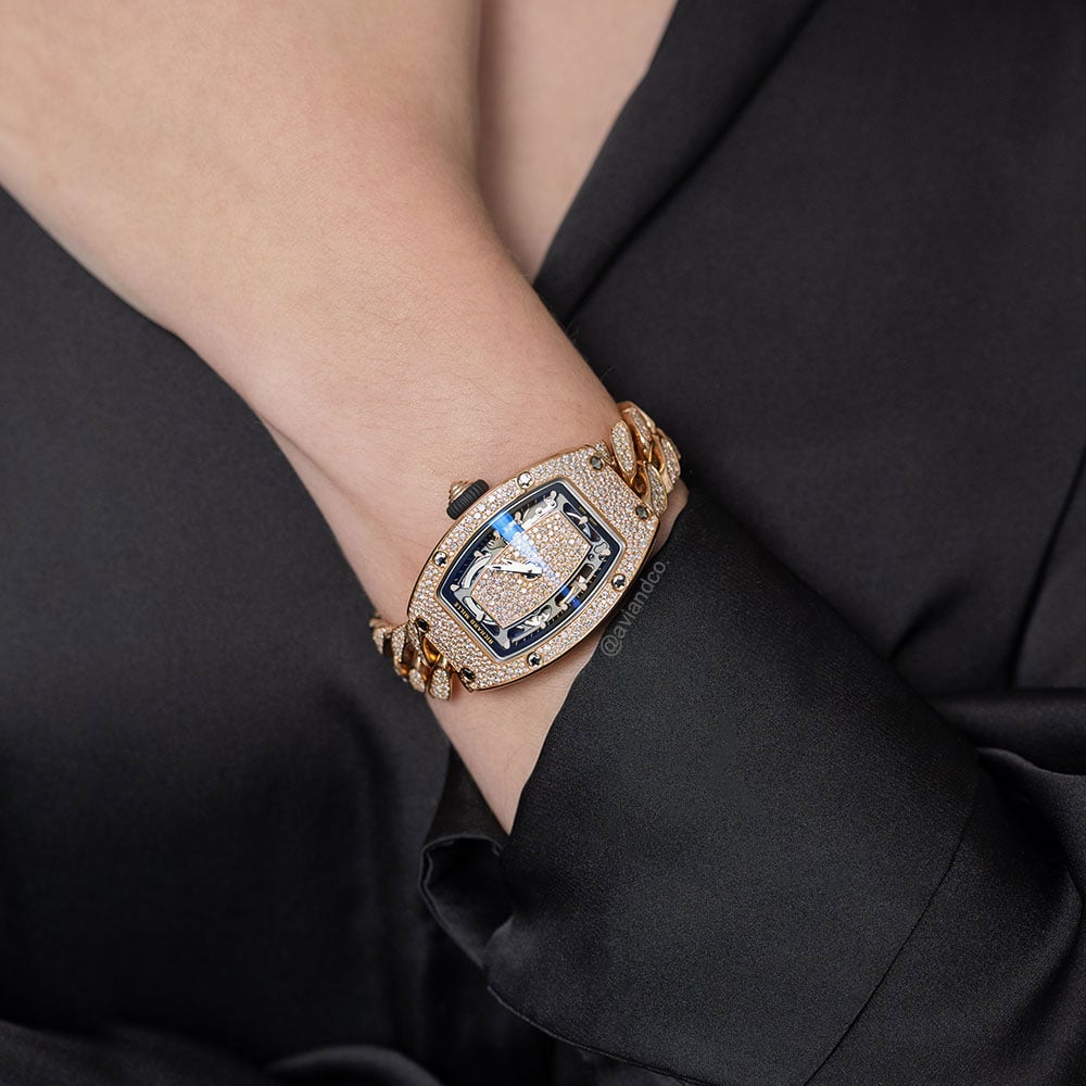 RM 07-01, 18K Rose Gold, Array of Diamonds