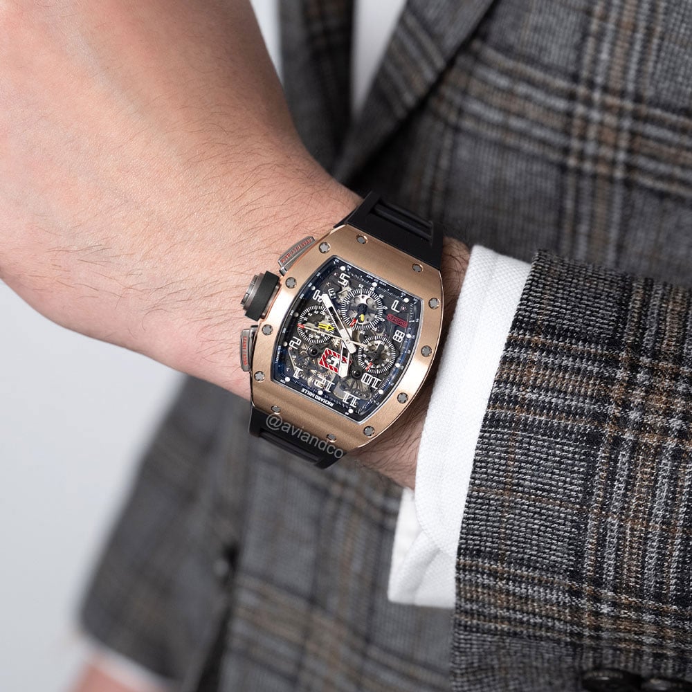 Richard Mille RM 011, Felipe Massa, 18K Rose Gold, Titanium, Skeleton Dial