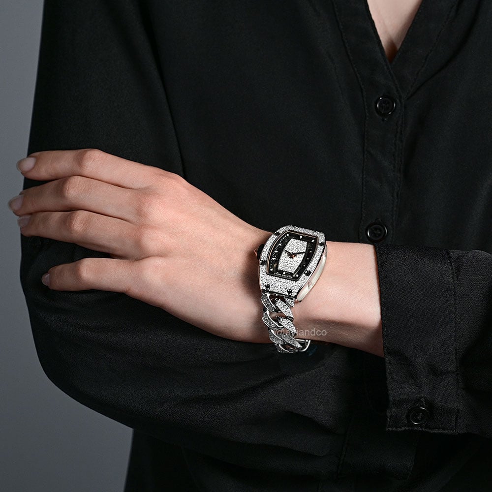 Richard Mille RM 07-01, 18 White Gold, Array of Diamonds