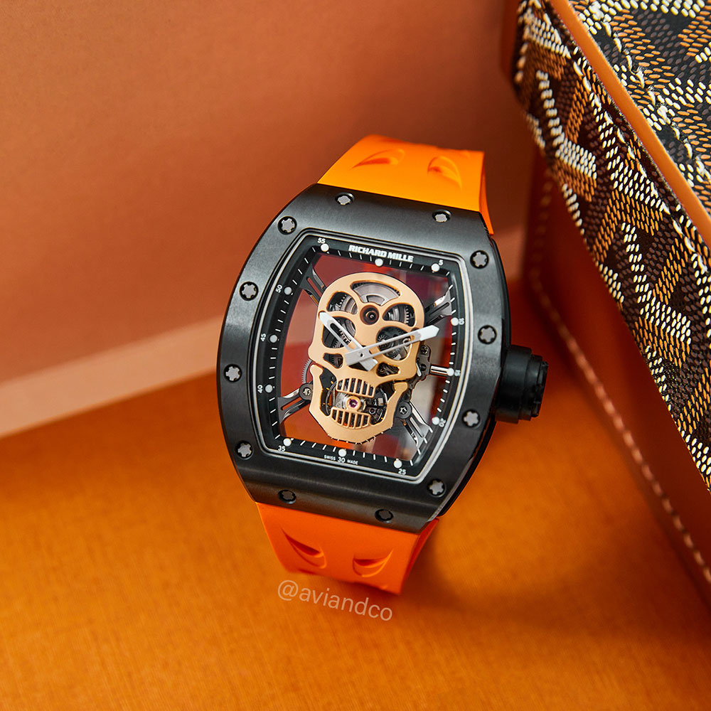 Richard Mille RM 52-01, Nano-Ceramic Skull Tourbillon, Black Ceramic, 50 mm