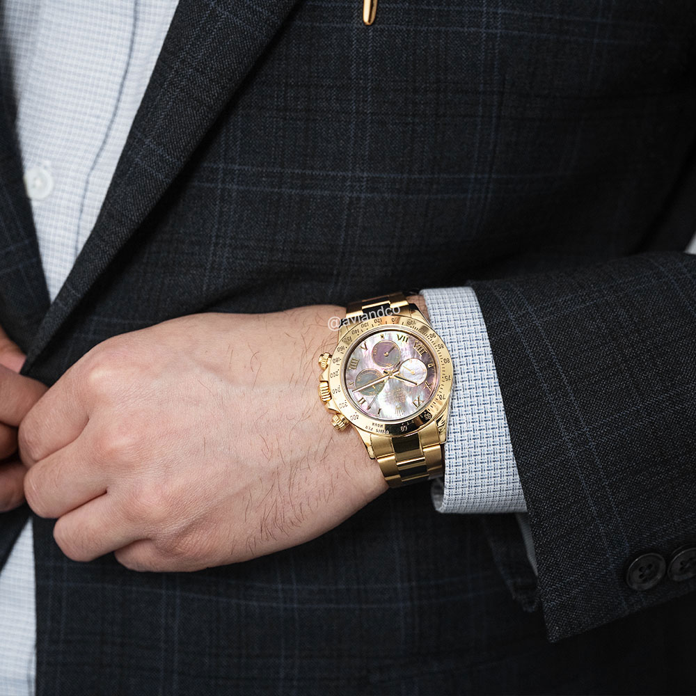 Rolex Daytona, MOP Dial, 18K yellow gold
