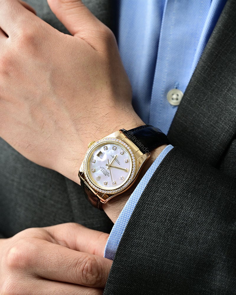 Rolex Datejust 36, 18K Yellow Gold, Mother of Pearl Dial, 36 mm