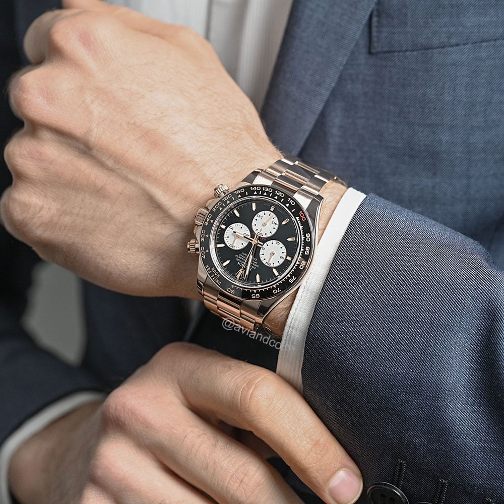 Rolex Daytona “Le Mans,” 18K Rose Gold, Black Index Dial, Oyster Bracelet, 40 mm