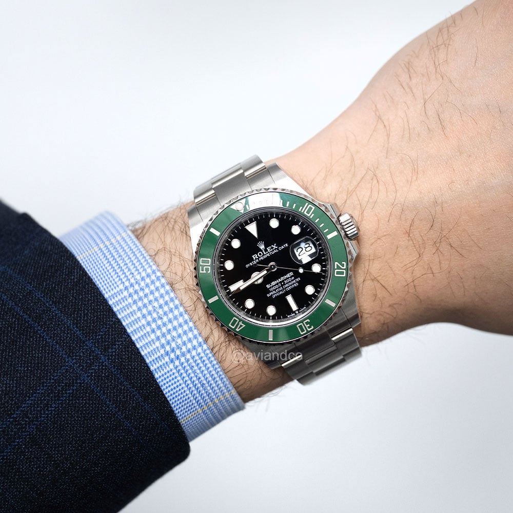 Rolex Submariner “Starbucks,” Stainless Steel, Black Index Dial, 41 mm