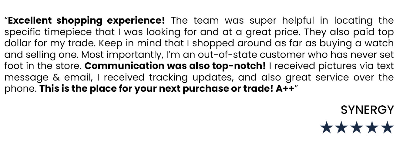 five-star avi & co. review from customer named synergy