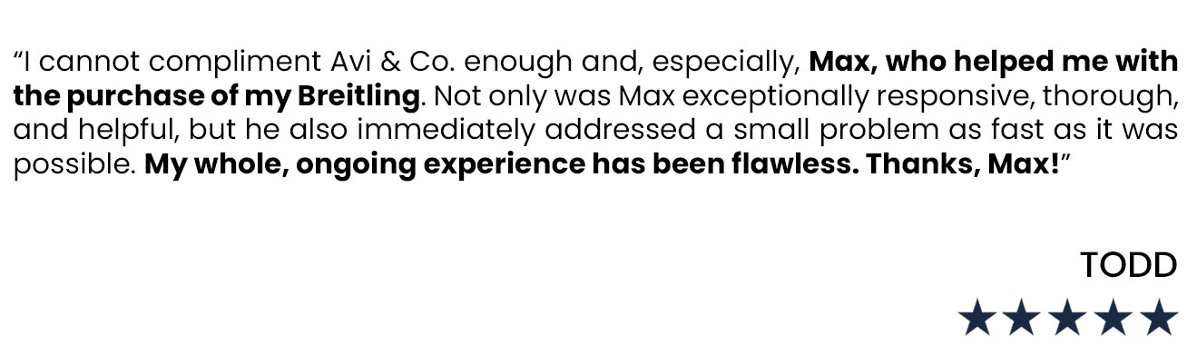 5 star Avi & Co. Review from Todd
