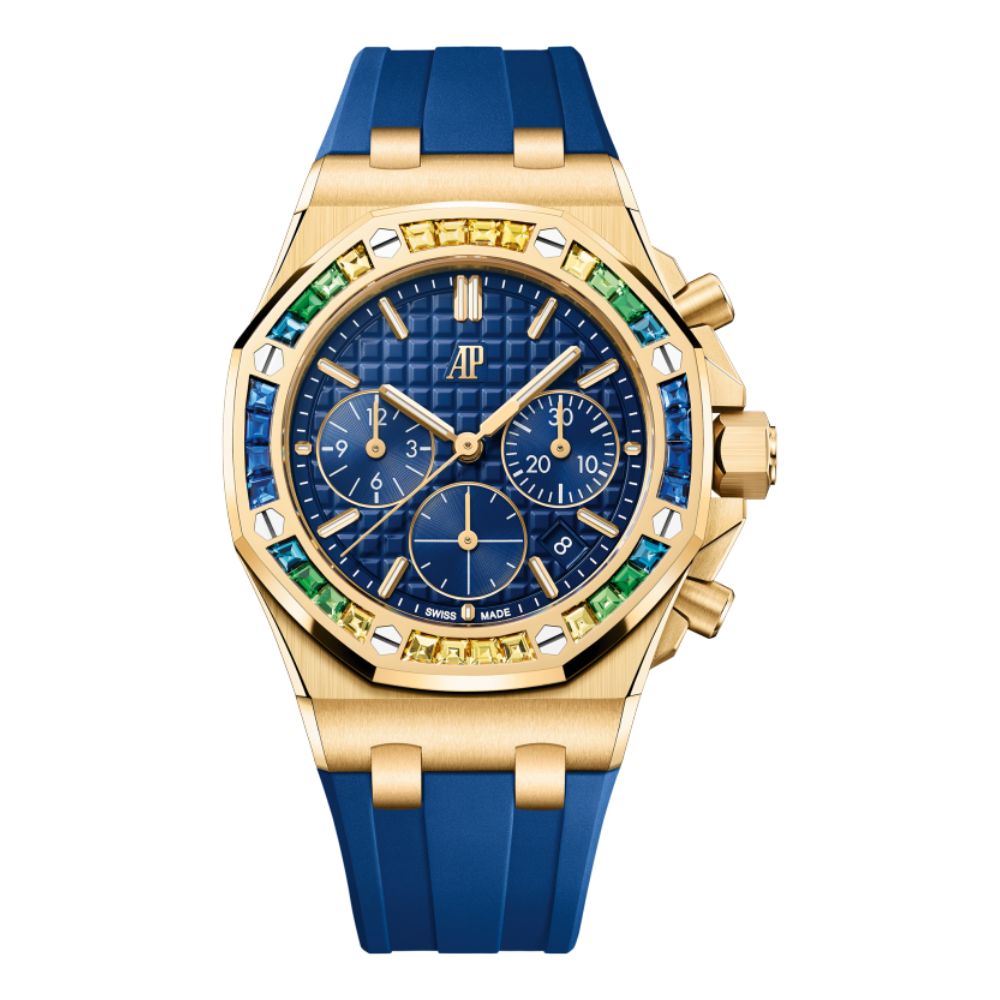 Ap royal oak gold blue dial deals