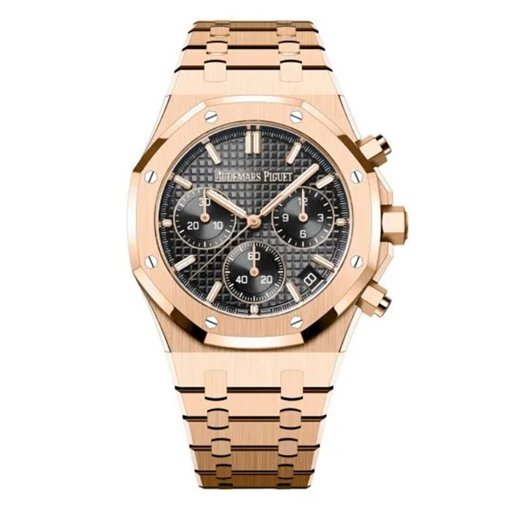 Audemars Piguet Royal Oak 26240OR Chronograph 18K Rose Gold Black I