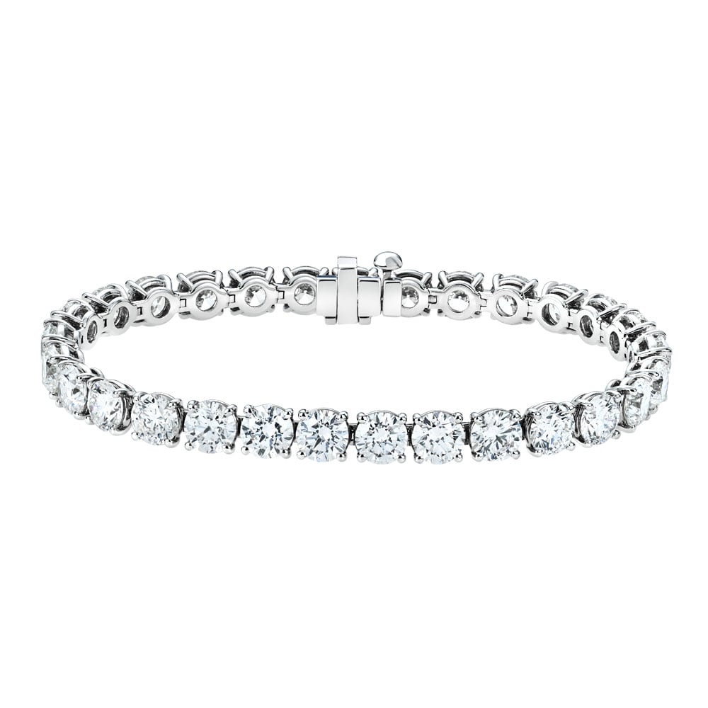 Avi & Co. Fancy Round Cut Diamond Line Bracelet