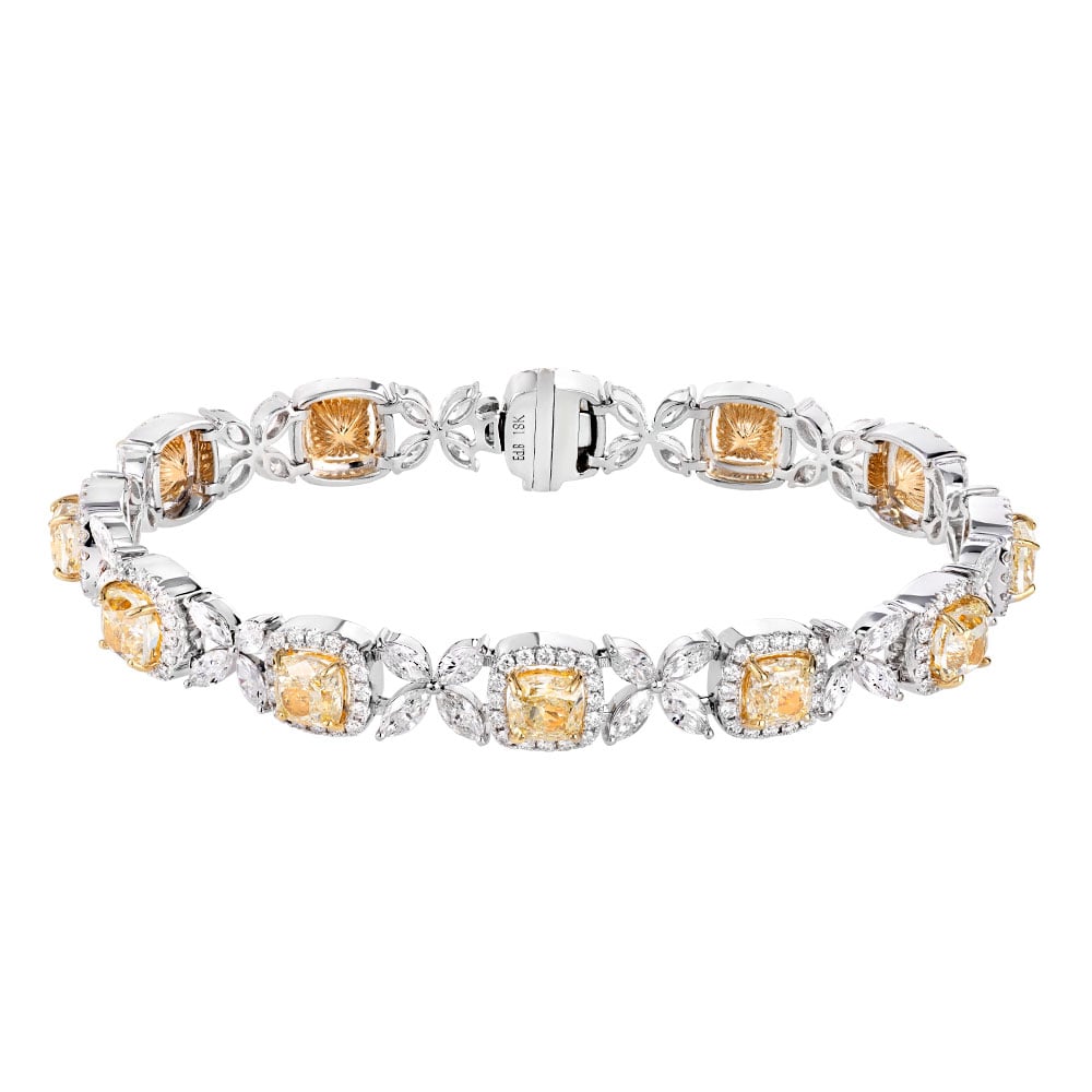 Avi & Co. Fancy Yellow Floret Bracelet